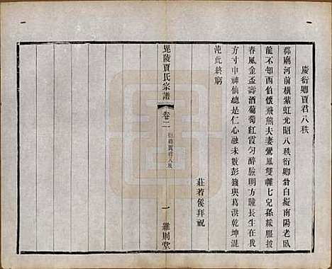 江苏[贾姓] 毗陵贾氏宗谱十卷 — 民国四年（1915）_二.pdf