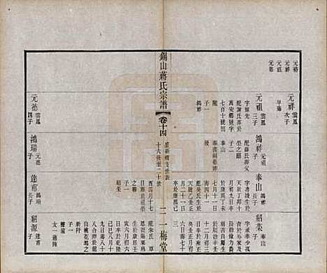 江苏[蒋姓] 锡山蒋氏宗谱三十卷首一卷 — 民国十一年（1922）_十四.pdf