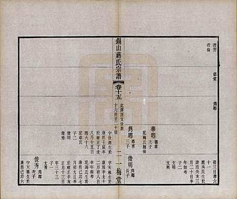 江苏[蒋姓] 锡山蒋氏宗谱三十卷首一卷 — 民国十一年（1922）_十五.pdf