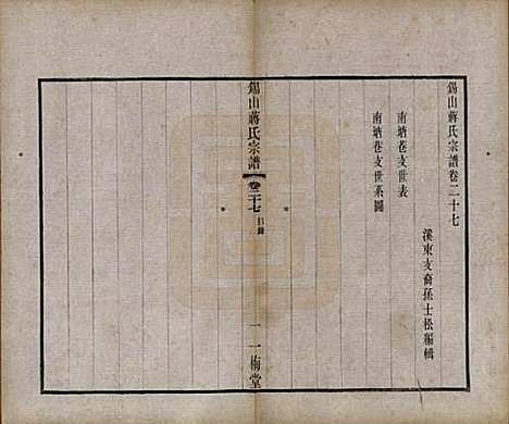 江苏[蒋姓] 锡山蒋氏宗谱三十卷首一卷 — 民国十一年（1922）_二十七.pdf