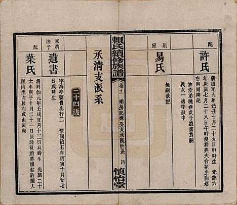 湖南[赖姓] 赖氏续修族谱 — 民国14年[1925]_十一.pdf