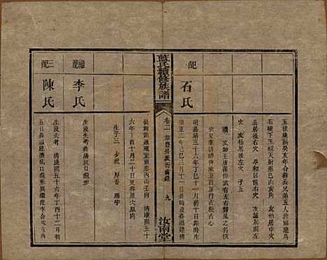 湖南[蓝姓] 蓝氏续修族谱八卷首一卷末一卷 — 清光绪七年（1881）_二.pdf