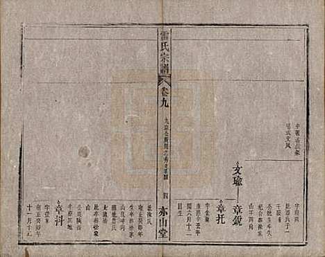 安徽[雷姓] 雷氏宗谱二十八卷首二卷末一卷 — 清光绪十三年（1887）_九.pdf