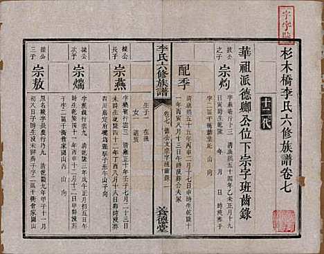 湖南[李姓] 杉木桥李氏六修族谱 — 光绪28年（1902）_七.pdf