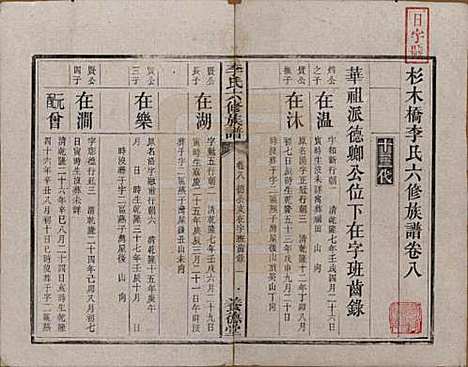 湖南[李姓] 杉木桥李氏六修族谱 — 光绪28年（1902）_八.pdf