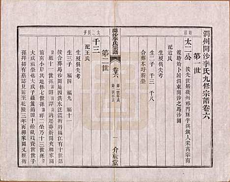 江苏[李姓] 丹徒开沙李氏宗谱三十卷首一卷末一卷 — 民国十四年（1925）_六.pdf