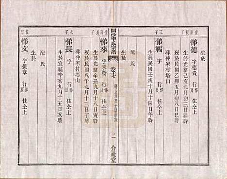 江苏[李姓] 丹徒开沙李氏宗谱三十卷首一卷末一卷 — 民国十四年（1925）_十七.pdf