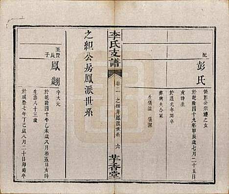 湖南[李姓] 李氏支谱四卷首三卷 — 清同治四年（1875）_二.pdf