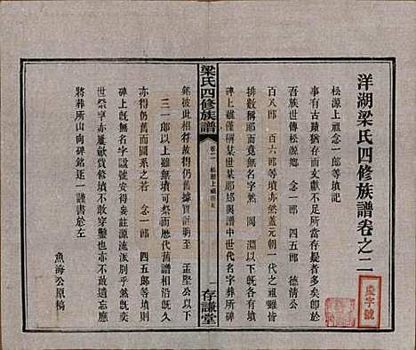 浙江[梁姓] 洋湖梁氏四修族谱 — 民国26年[1937]_二.pdf