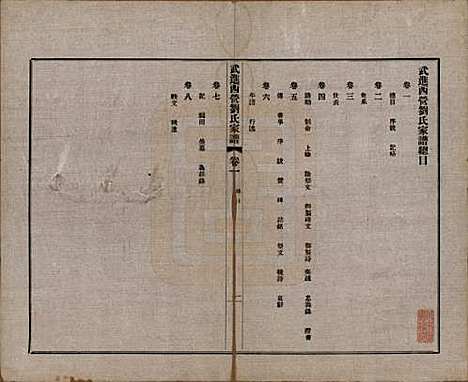 江苏[刘姓] 武进西营刘氏家谱八卷 — 民国十八年（1929）_一.pdf