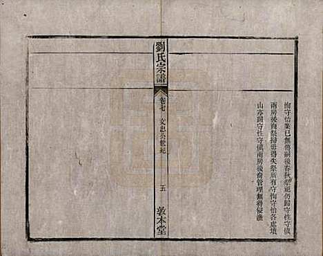 安徽[刘姓] 刘氏宗谱十四卷 — 清光绪八年（1882）_七.pdf