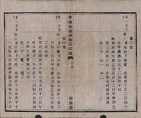 浙江[柳姓] 会稽张家沥柳氏宗谱不分卷 — 清咸丰七年（1857）_二.pdf