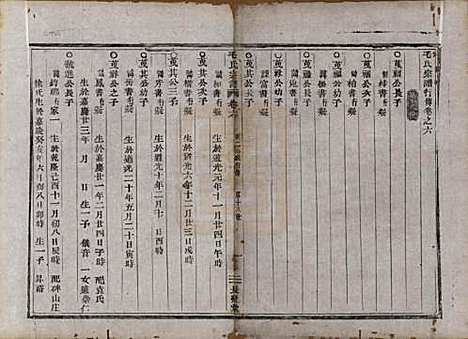 中国[毛姓] 毛氏宗谱七卷 — 清同治七年（1868）_六.pdf