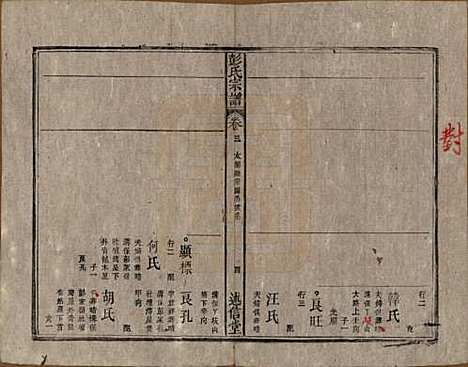 安徽[彭姓] 彭氏宗谱二十五卷首一卷末一卷 — 清同治六年（1867）_三.pdf