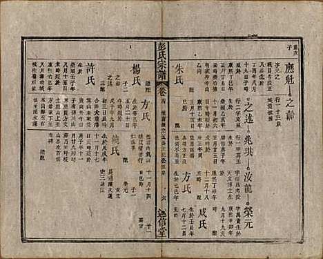 安徽[彭姓] 彭氏宗谱二十五卷首一卷末一卷 — 清同治六年（1867）_四.pdf