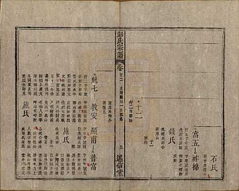 安徽[彭姓] 彭氏宗谱二十五卷首一卷末一卷 — 清同治六年（1867）_二十二.pdf