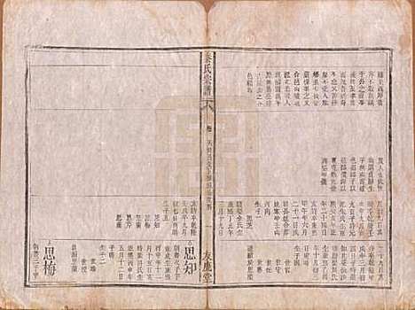 安徽[秦姓] 秦氏宗谱七卷 — 清咸丰二年（1852）_五.pdf