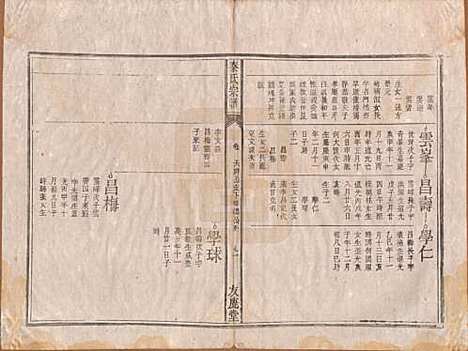 安徽[秦姓] 秦氏宗谱七卷 — 清咸丰二年（1852）_六.pdf