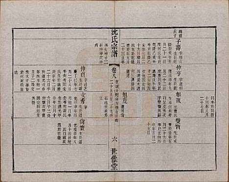 江苏[沈姓] 梁溪沈氏宗谱三十四卷首一卷 — 民国八年（1919）_八.pdf