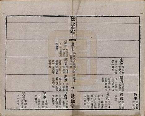 江苏[沈姓] 梁溪沈氏宗谱三十四卷首一卷 — 民国八年（1919）_二十六.pdf