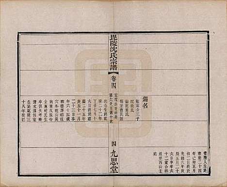 江苏[沈姓] 毘陵沈氏宗谱四卷 — 清光绪三十年（1904）_四.pdf