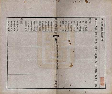 江苏[沈姓] 澄江沈氏宗谱二十卷 — 清宣统三年（1911）_九.pdf