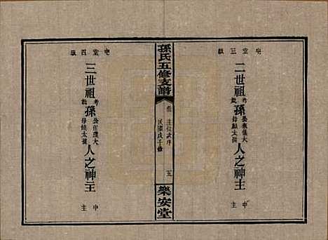 湖南[孙姓] 孙氏支谱 — 民国37年[1948]_三.pdf