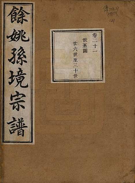 浙江[孙姓] 余姚孙境宗谱 — 清光绪25年[1899]_二十一.pdf