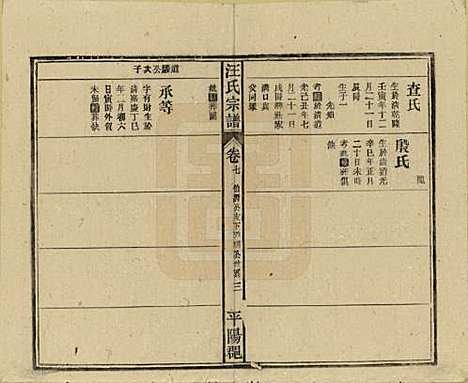 安徽[汪姓] 汪氏宗谱 — 民国36年(1947)_七.pdf