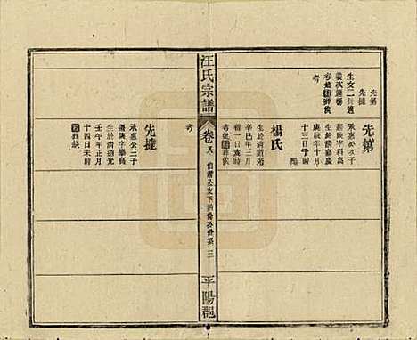 安徽[汪姓] 汪氏宗谱 — 民国36年(1947)_八.pdf