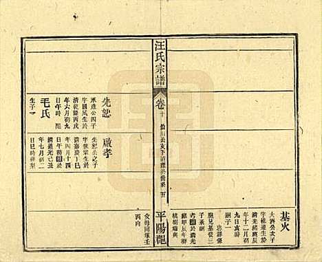 安徽[汪姓] 汪氏宗谱 — 民国36年(1947)_十.pdf