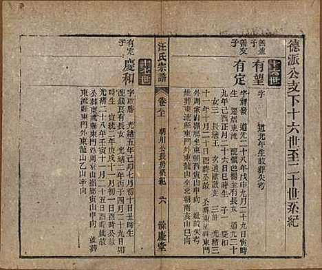 安徽[汪姓] 高林汪氏宗谱十八卷首一卷末二卷 — 民国七年（1918）_九.pdf