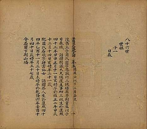 浙江[汪姓] 平阳汪氏迁杭支谱五卷 — 清道光九年（1829）_五.pdf