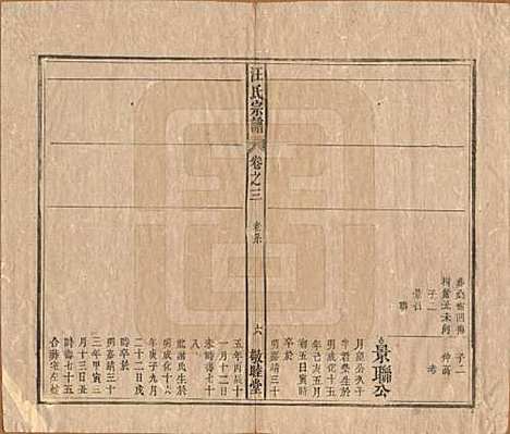 安徽[汪姓] 汪氏宗谱十五卷末二卷 — 清同治十年（1871）_三.pdf