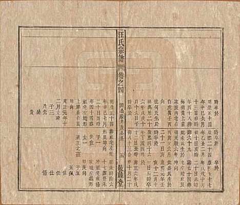 安徽[汪姓] 汪氏宗谱十五卷末二卷 — 清同治十年（1871）_四.pdf