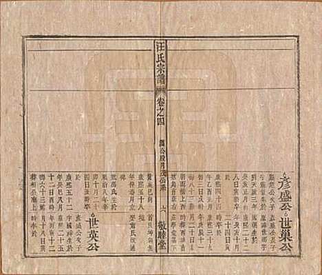 安徽[汪姓] 汪氏宗谱十五卷末二卷 — 清同治十年（1871）_四.pdf