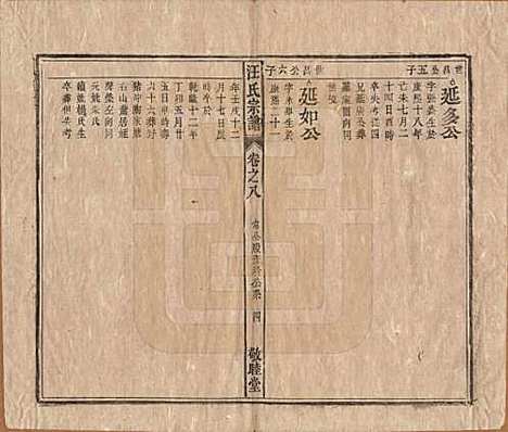 安徽[汪姓] 汪氏宗谱十五卷末二卷 — 清同治十年（1871）_八.pdf