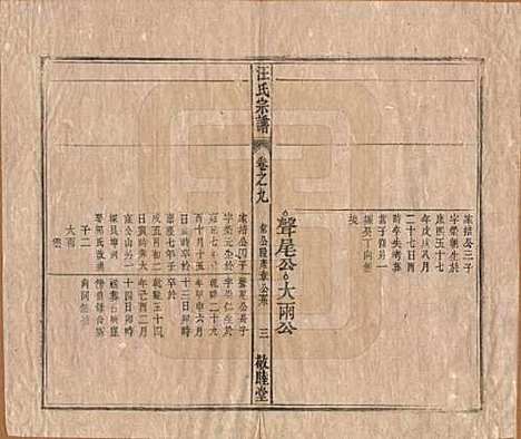 安徽[汪姓] 汪氏宗谱十五卷末二卷 — 清同治十年（1871）_九.pdf