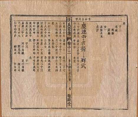 安徽[汪姓] 汪氏宗谱十五卷末二卷 — 清同治十年（1871）_十二.pdf