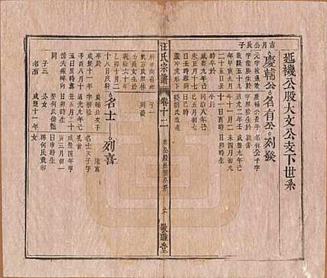 安徽[汪姓] 汪氏宗谱十五卷末二卷 — 清同治十年（1871）_十二.pdf