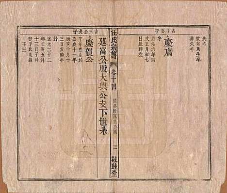 安徽[汪姓] 汪氏宗谱十五卷末二卷 — 清同治十年（1871）_十四.pdf