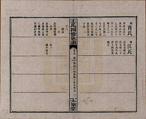 湖南[王姓] 王氏四修族谱 — 民国32年[1943]_七.pdf