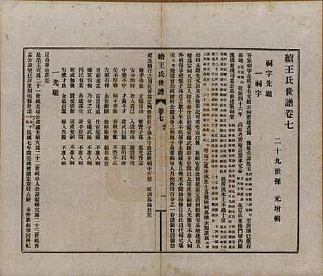 江苏[王姓] 续王氏世谱十一卷 — 民国十四年（1925）_七.pdf