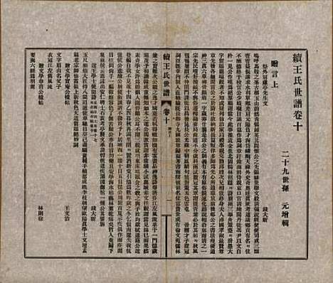 江苏[王姓] 续王氏世谱十一卷 — 民国十四年（1925）_十.pdf