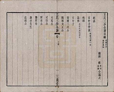 江苏[王姓] 王氏三沙全谱不分卷 — 清光绪二年（1876）_六.pdf