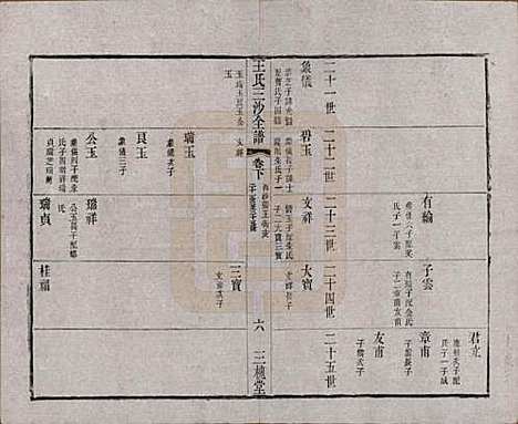 江苏[王姓] 王氏三沙全谱不分卷 — 清光绪二年（1876）_五十九.pdf