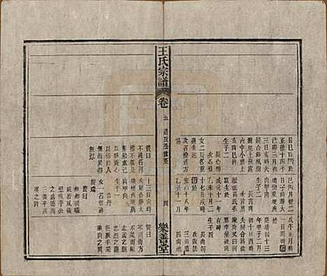 安徽[王姓] 王氏宗谱十四卷首一卷 — 清光绪二十二年（1896）_五.pdf