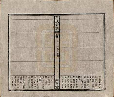 安徽[王姓] 王氏宗谱十四卷首一卷 — 清光绪二十二年（1896）_五.pdf