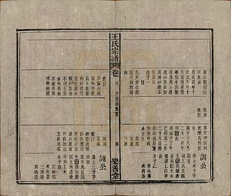 安徽[王姓] 王氏宗谱十四卷首一卷 — 清光绪二十二年（1896）_八.pdf