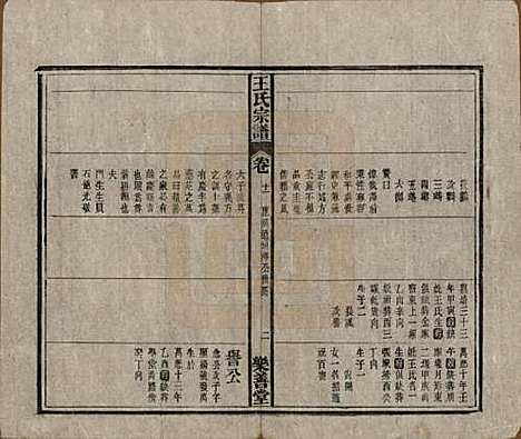 安徽[王姓] 王氏宗谱十四卷首一卷 — 清光绪二十二年（1896）_十一.pdf